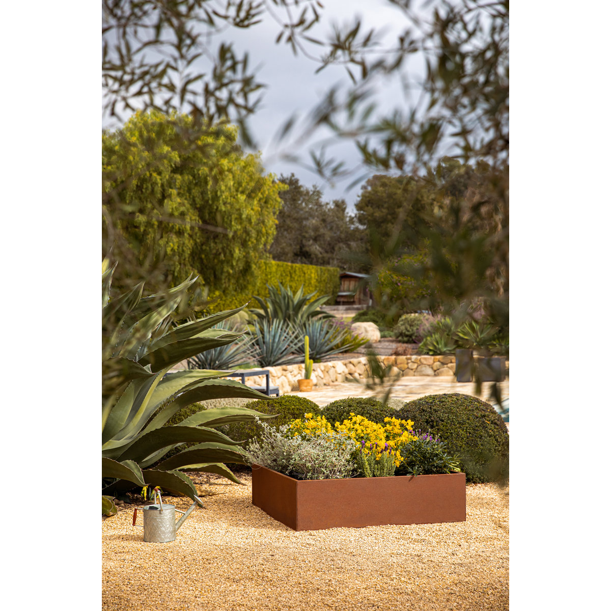 Corten Steel Series Garden Bed Planter